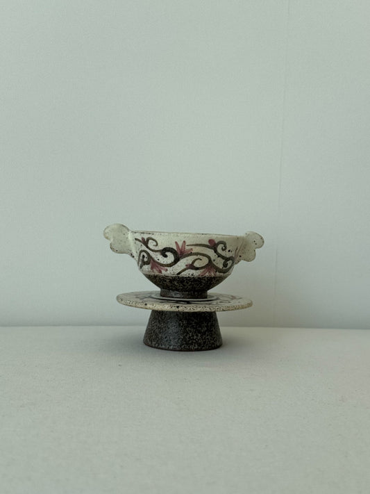Buncheong Yang-i Teacup Set - Flower V