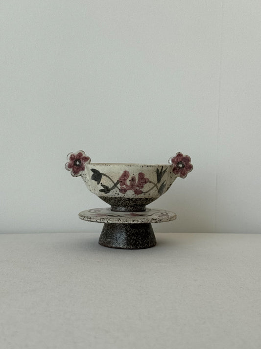 Buncheong Yang-i Teacup Set - Flower VI