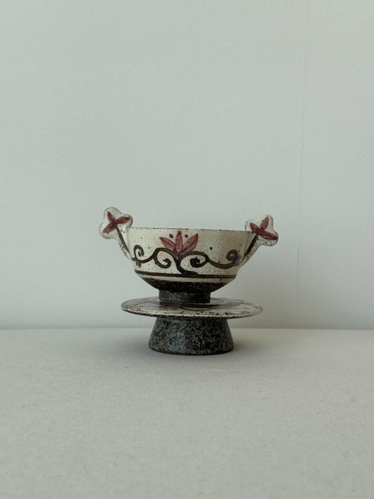 Buncheong Yang-i Teacup Set - Flower VII