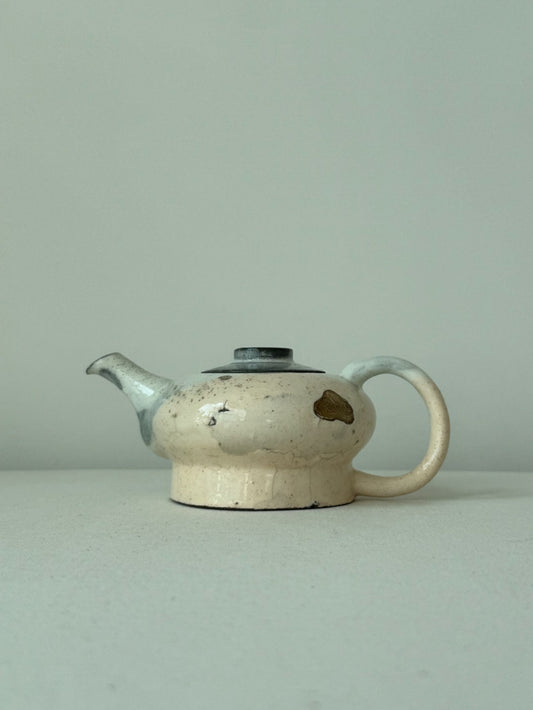 Apricot Rain – Black Slip Glazed Teapot