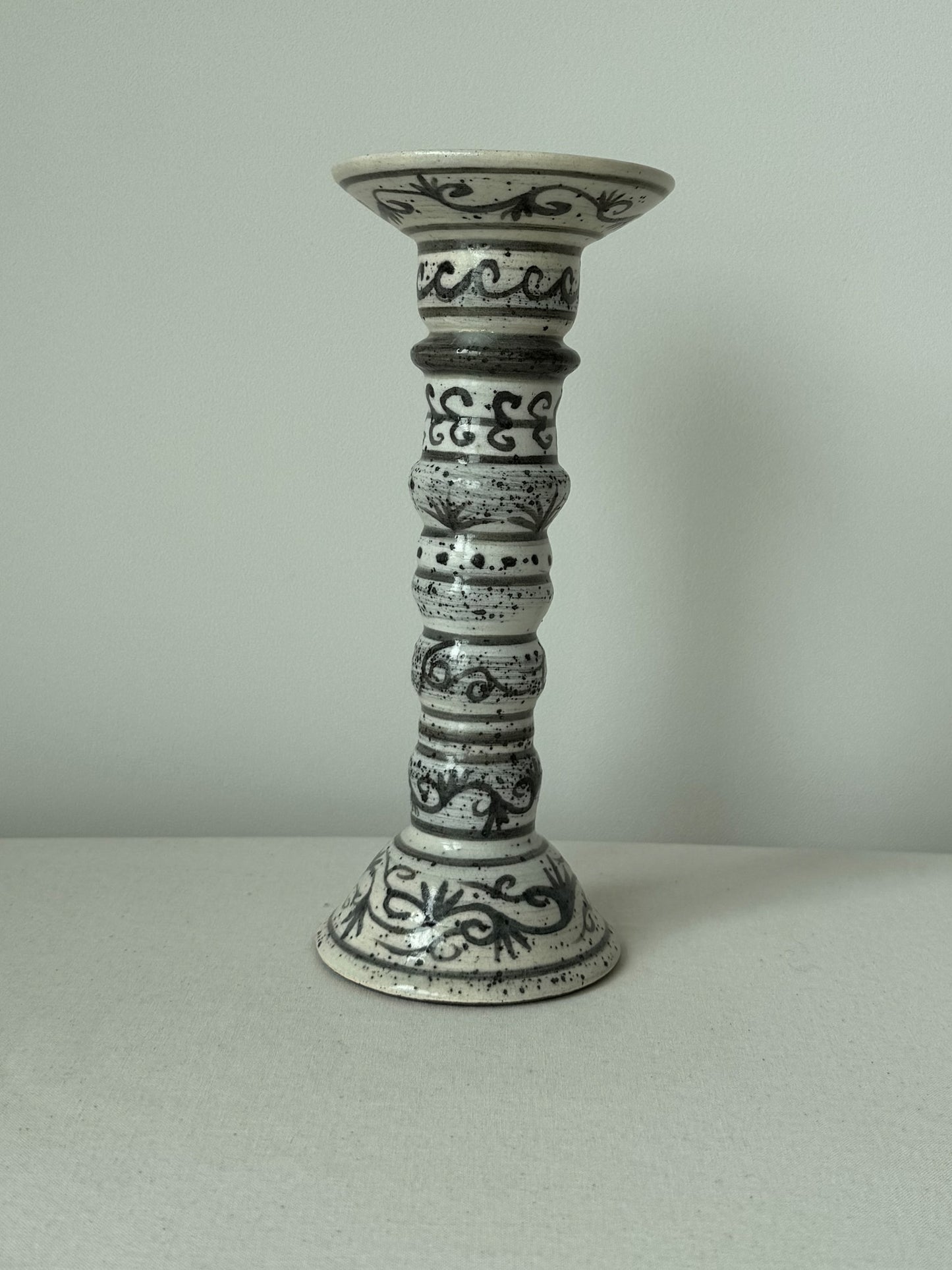 Buncheong Vine Candlestick