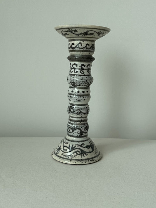 Buncheong Vine Candlestick
