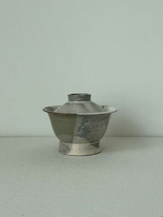 Buncheong Gray Gaewan with Gold Accents