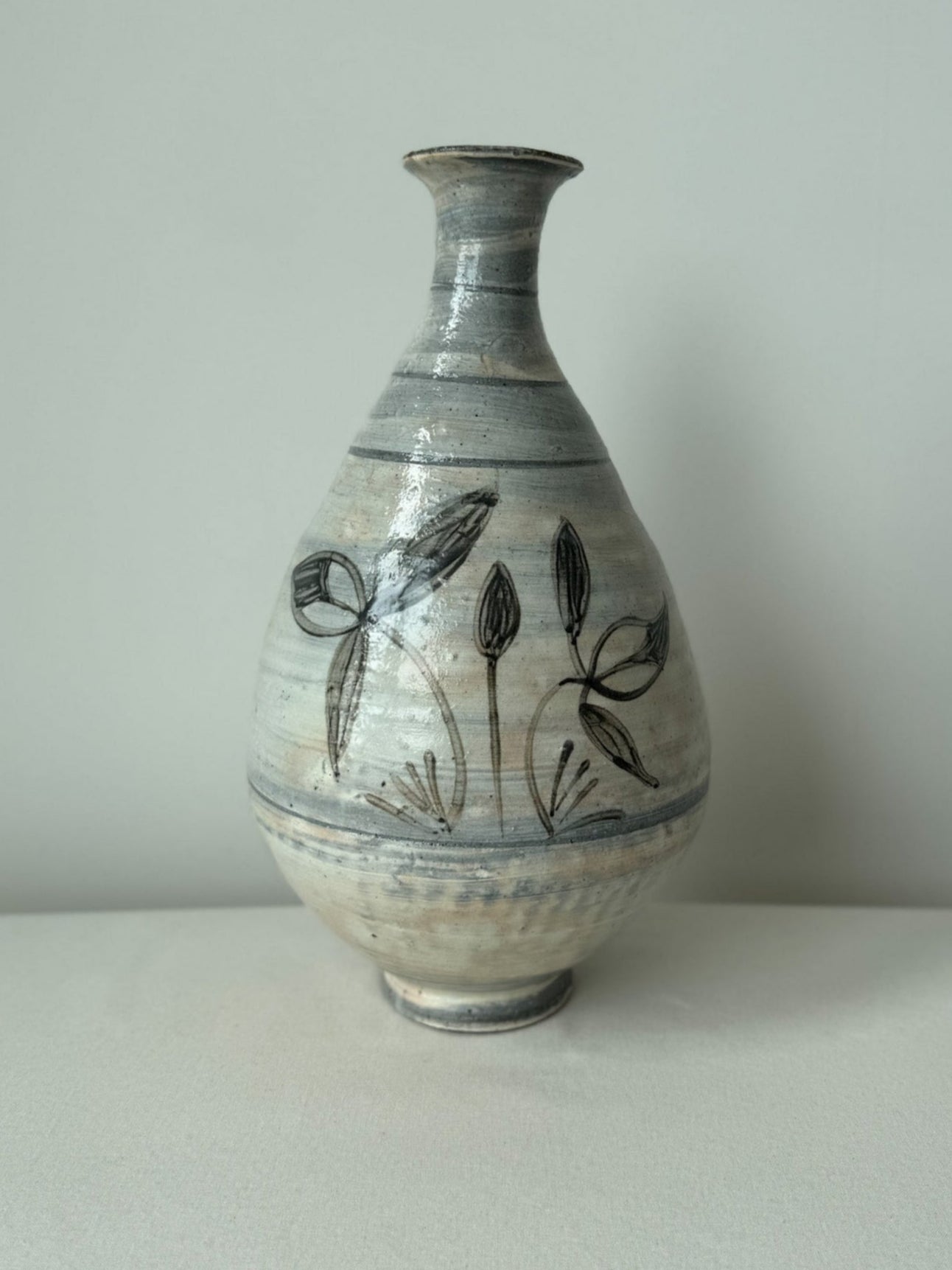 Joseon Buncheong Vase - Wildflower