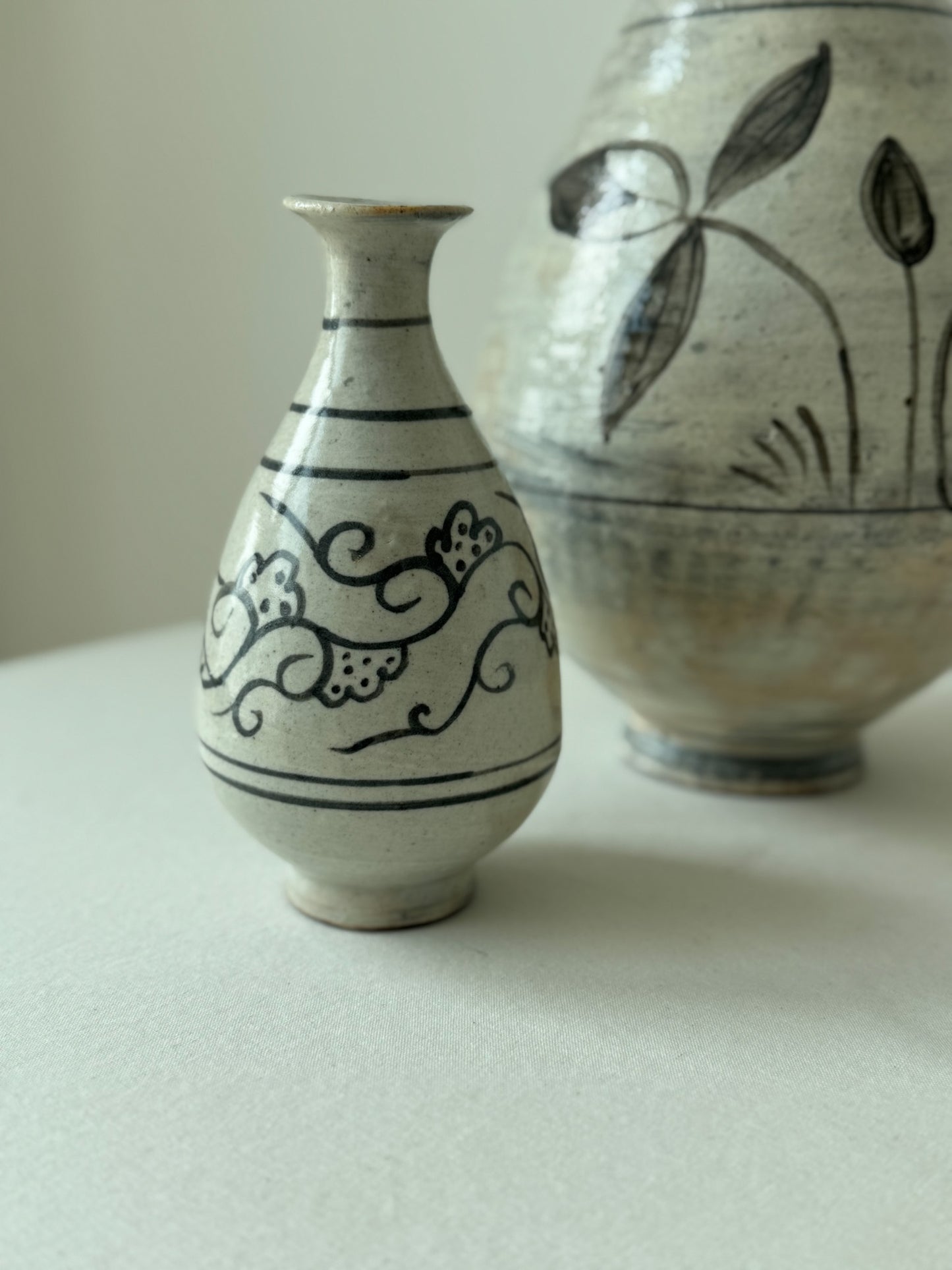 Joseon Buncheong Small Vase - Vine