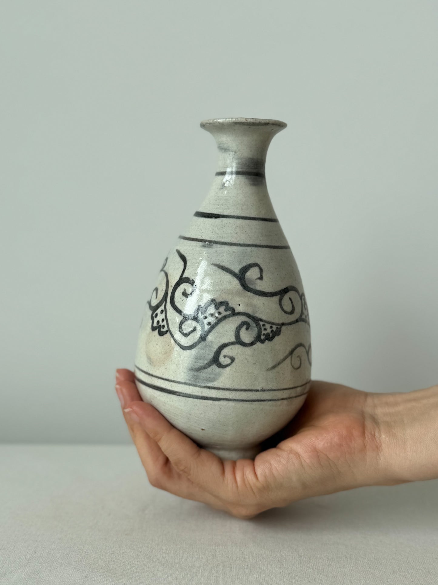 Joseon Buncheong Small Vase - Vine