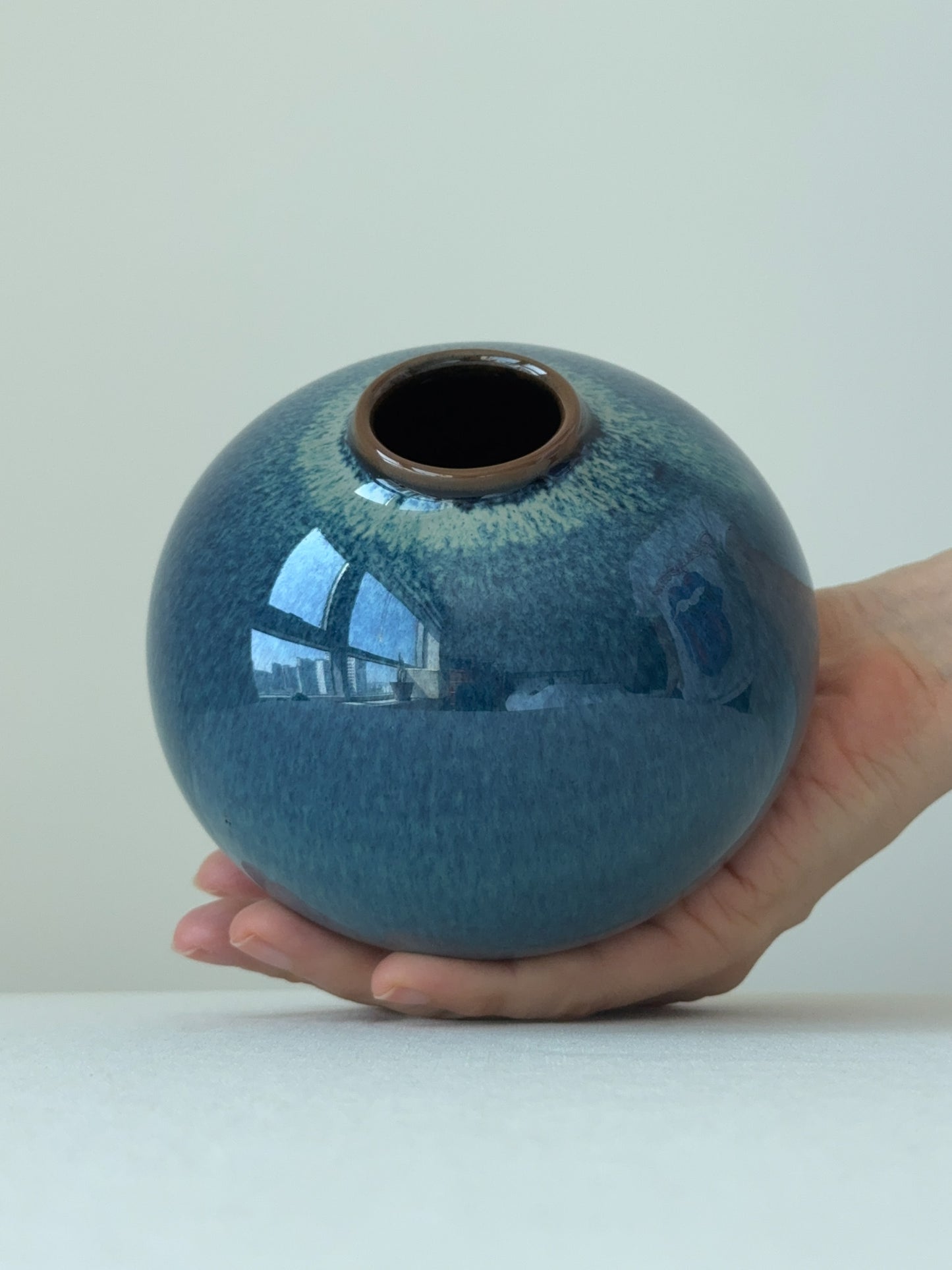 Emerald Light Moon Jar
