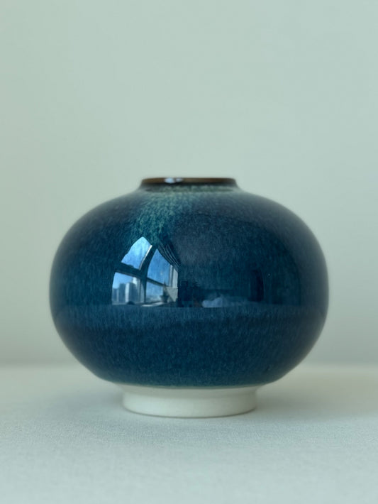 Midnight Indigo Moon Jar
