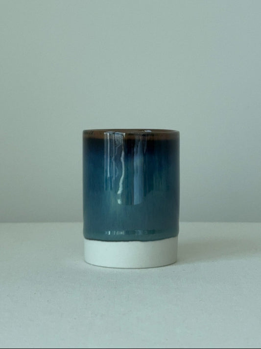 Emerald-Blue Glazed Teacup
