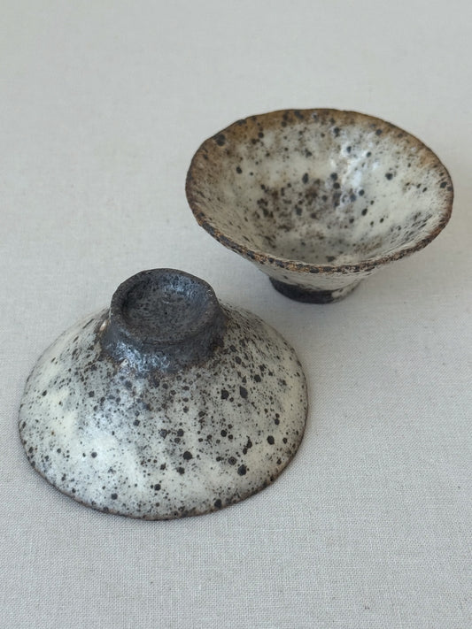 Quiet Strength in Clay-Buncheong Tea Cup Set (2 cups)