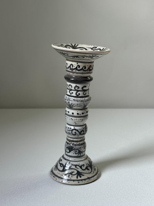 Buncheong Vine Candlestick